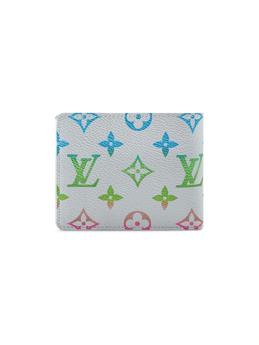 NEW Louis Vuitton Mens Multicolor Monogram Iridescent Canvas Bifold Wallet